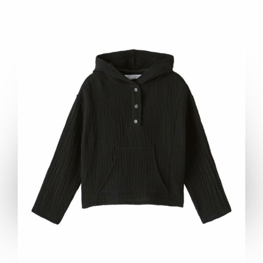 ZARA Kids | Textured Hoodie Top | Girls 10  | black